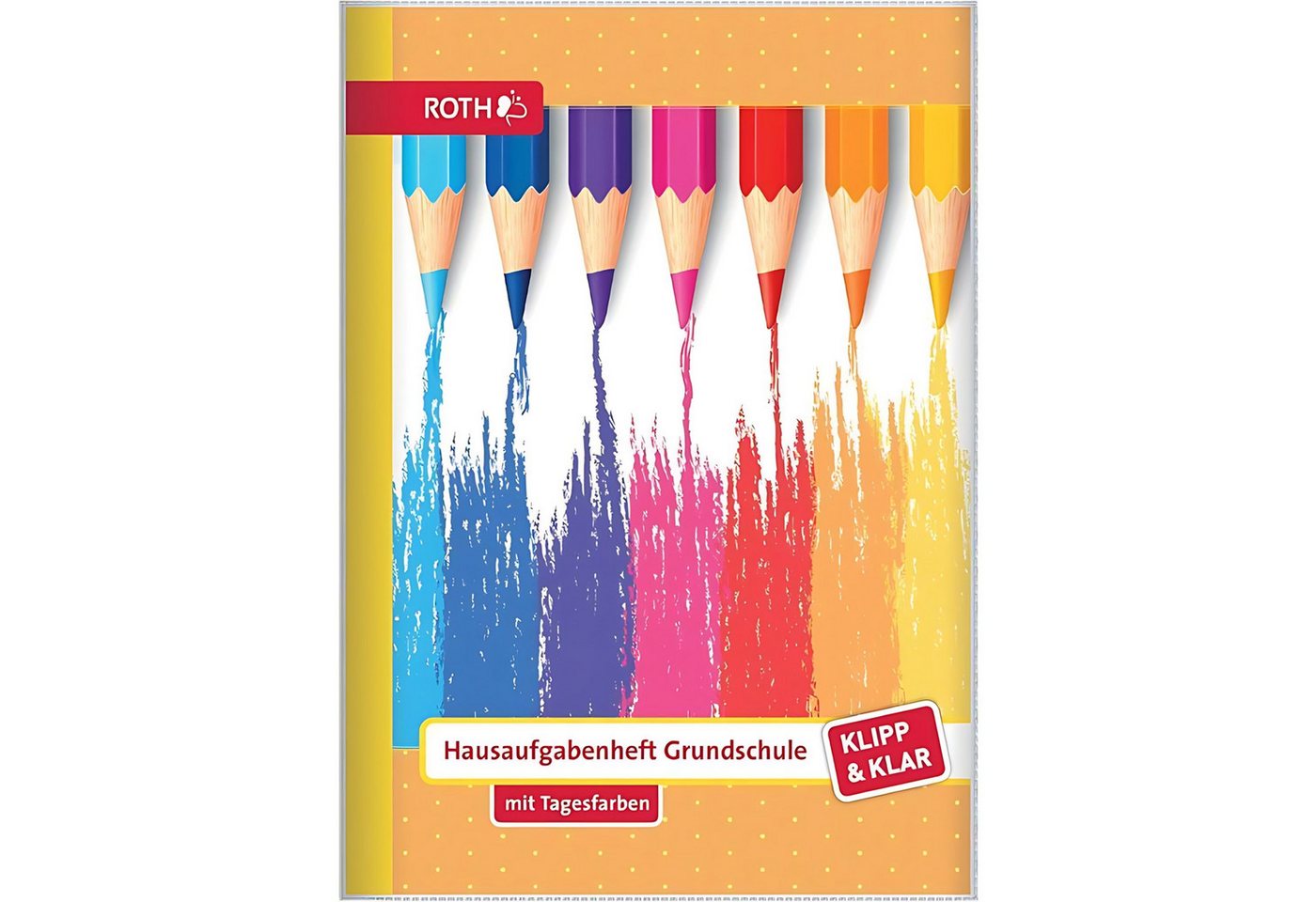 Roth Schulheft Roth Klipp&Klar Hausaufgabenheft Buntstifte