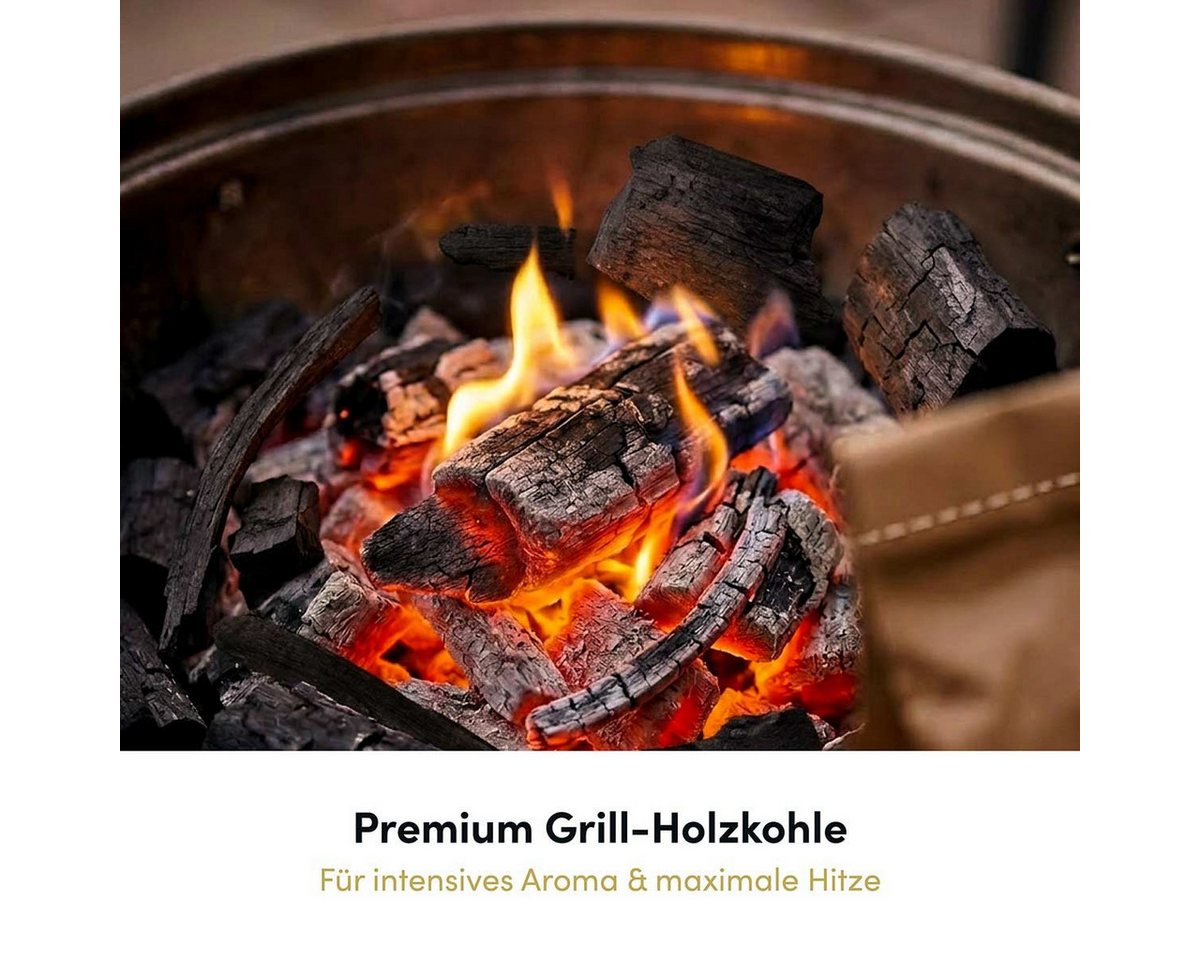 Hoffmann Germany Grillkohle Hoffmann Premium Buchenholz grobstückig Cfix 86 % Made in Germany, 3 kg, Cfix 86 %, Körnung 10–50 mm, Buche, Made in Germany Bild 4