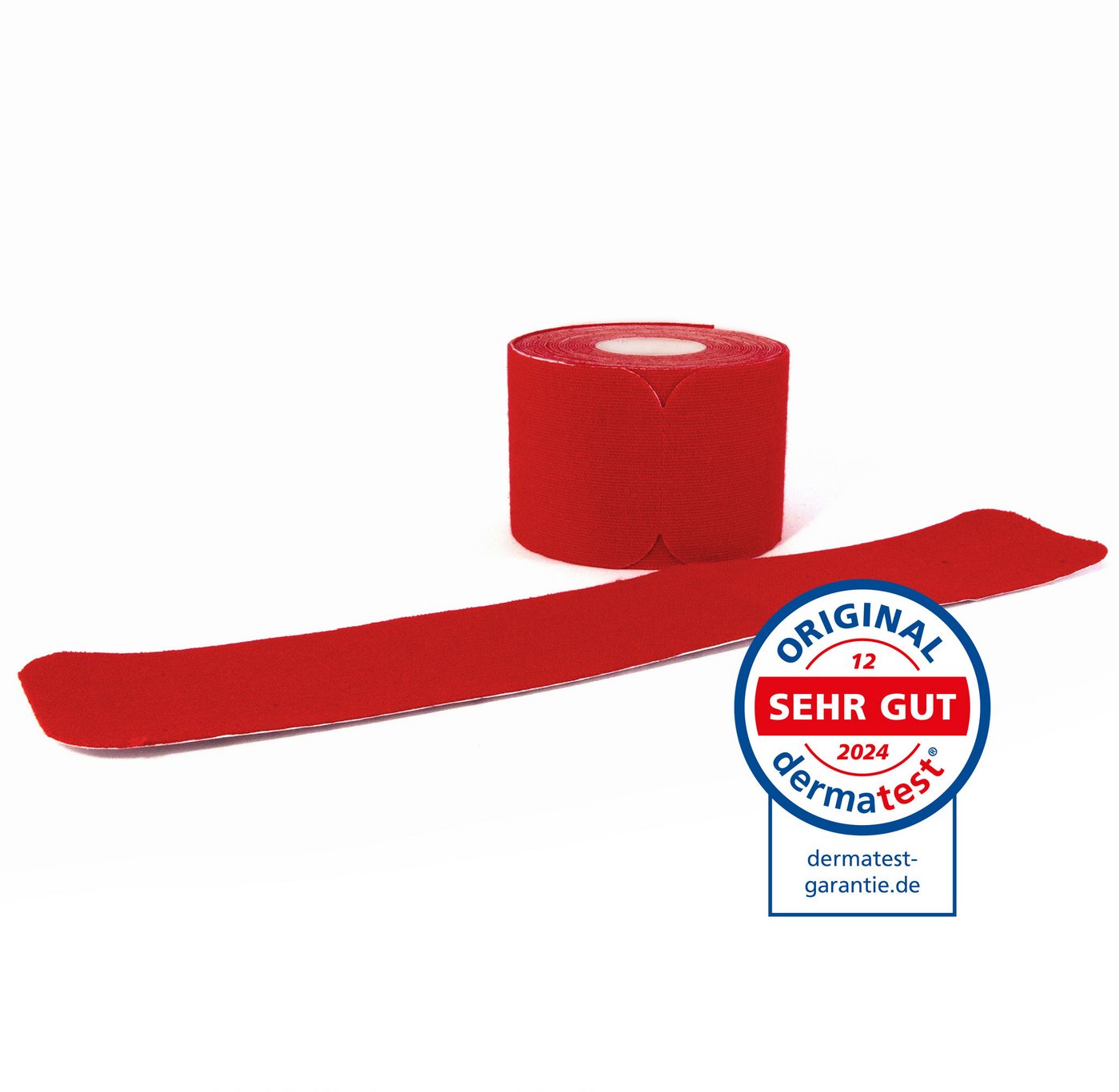 Axion Kinesiologie-Tape PRECUT, 20 vorgeschnittene Sport Tapes 25 x 5 cm - in rot (1-St) MEDIZINPRODUKT • hautfreundlich • elastisch Bild 3