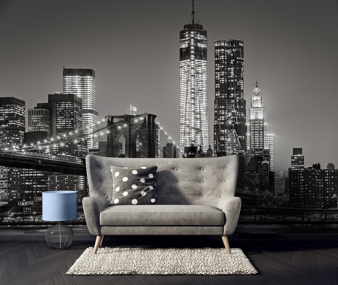 Wallarena Fototapete Stadt - Mehrfarbig - Modern - Vlies - Wohnzimmer, glatt, 152x104cm Bild 3
