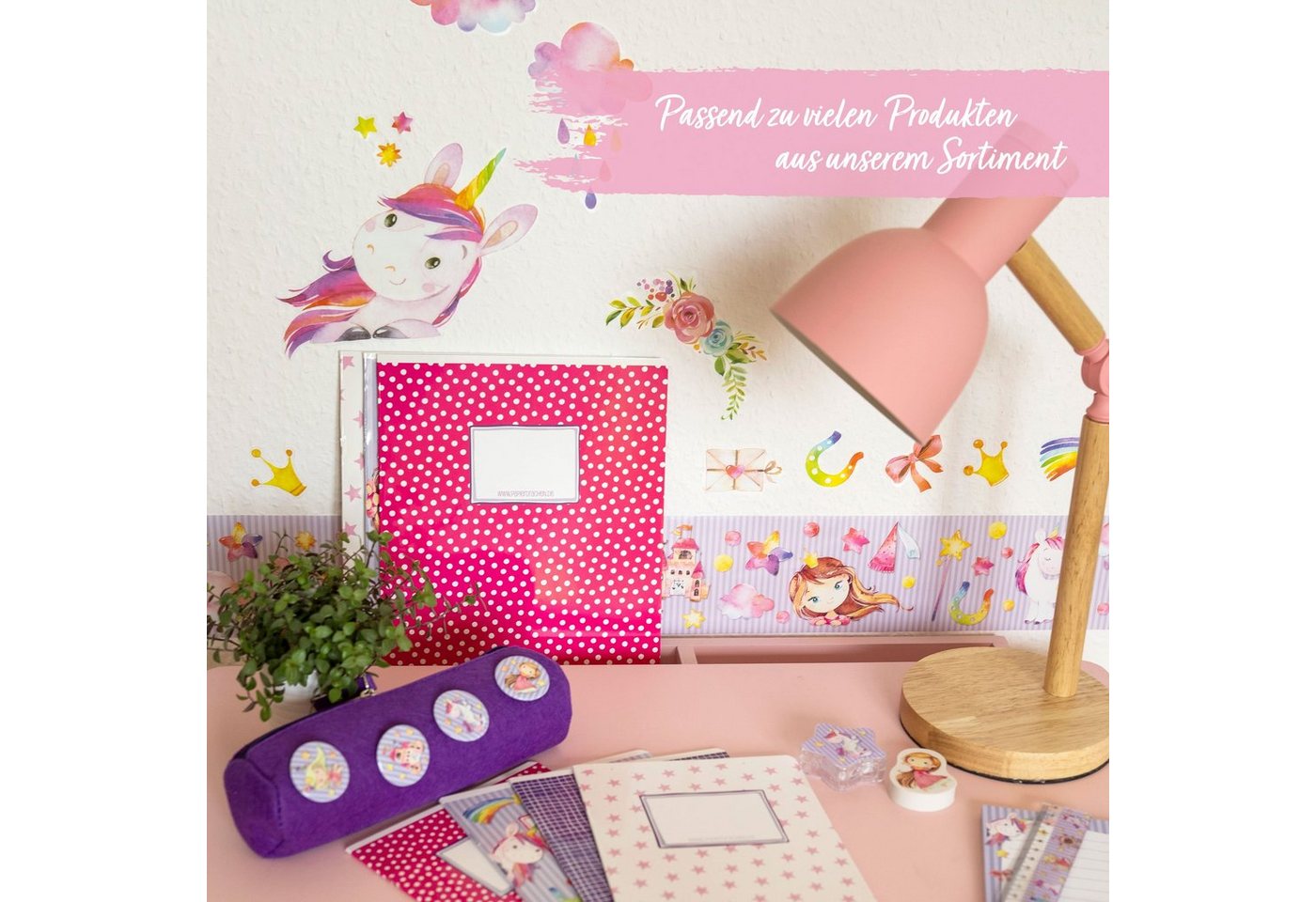 PAPIERDRACHEN Bordüre Papierdrachen Kinderbordüre, Bordüre für das Kinderzimmer Bild 5