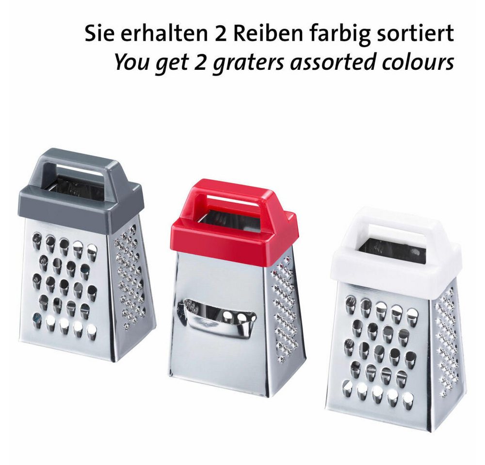 WESTMARK Multireibe 2 Mini-Vierkantreiben, mit vier Reibeflächen, PP, Edelstahl