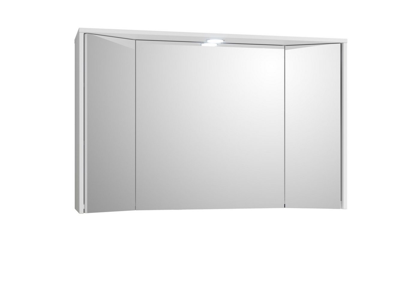 Bega Consult Badezimmerspiegelschrank Bad Spiegelschrank Three weiß mit Steckdose und Beleuchtung Bild 2