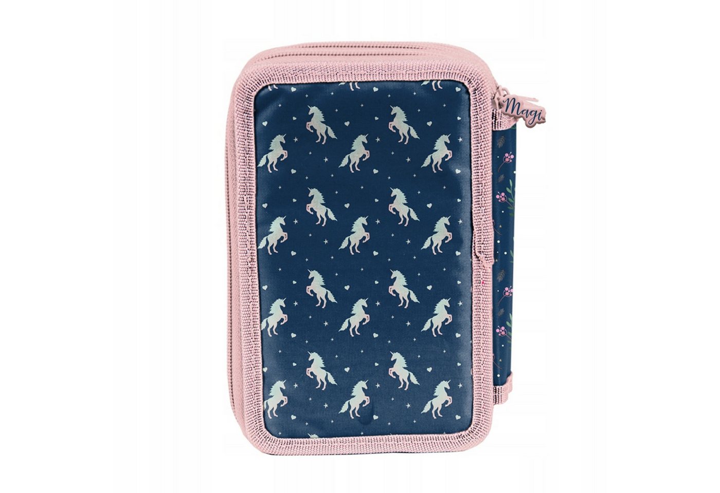 PASO Federmäppchen Federmäppchen Einhorn – 3-Fach Schüleretui mit Zubehör von PASO, (1-tlg) Bild 2