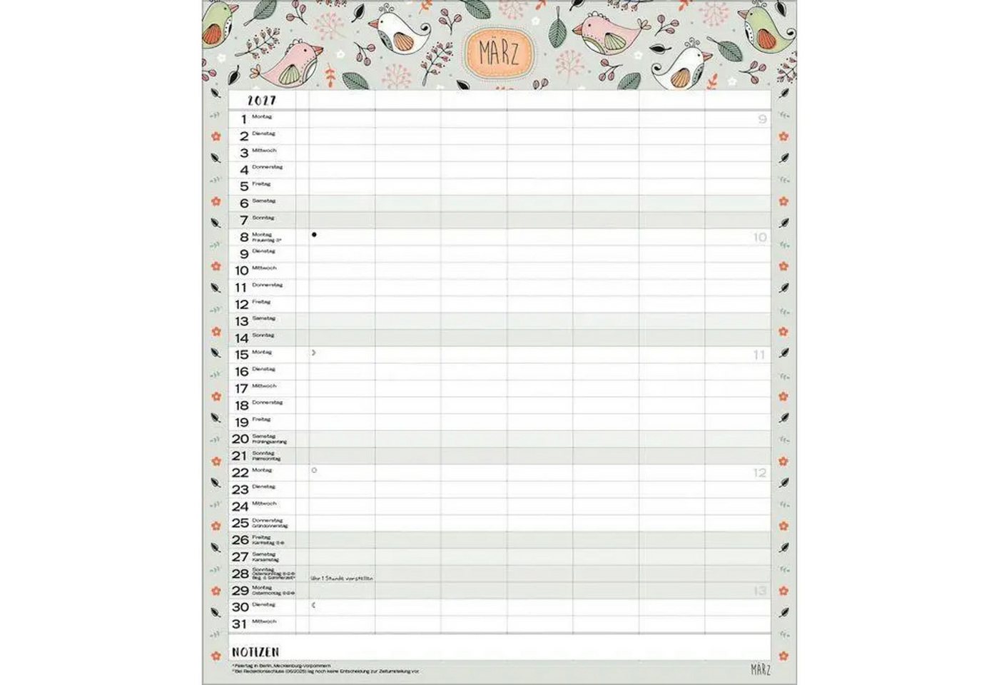 Korsch Verlag Wandkalender Multiplaner - Gute Laune 2027 Bild 2