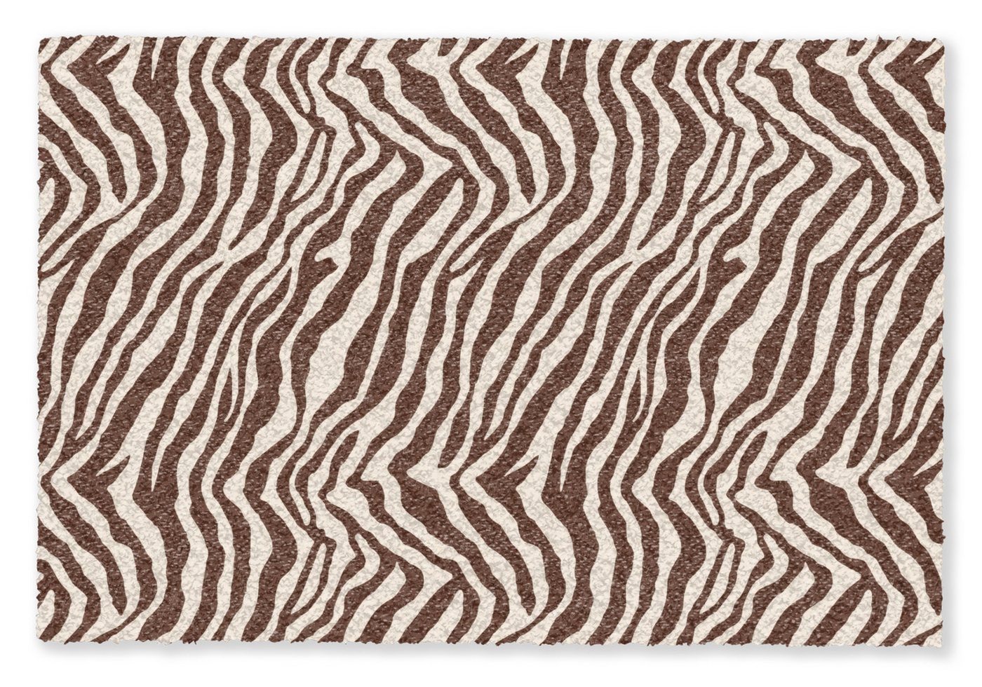 MuchoWow Fußmatte Zebra - Muster - Schwarz - Weiß, Rechteckig, innen Schmutzfangmatte, Tür, Schmutzfänger Flur, Teppich 60x40 cm