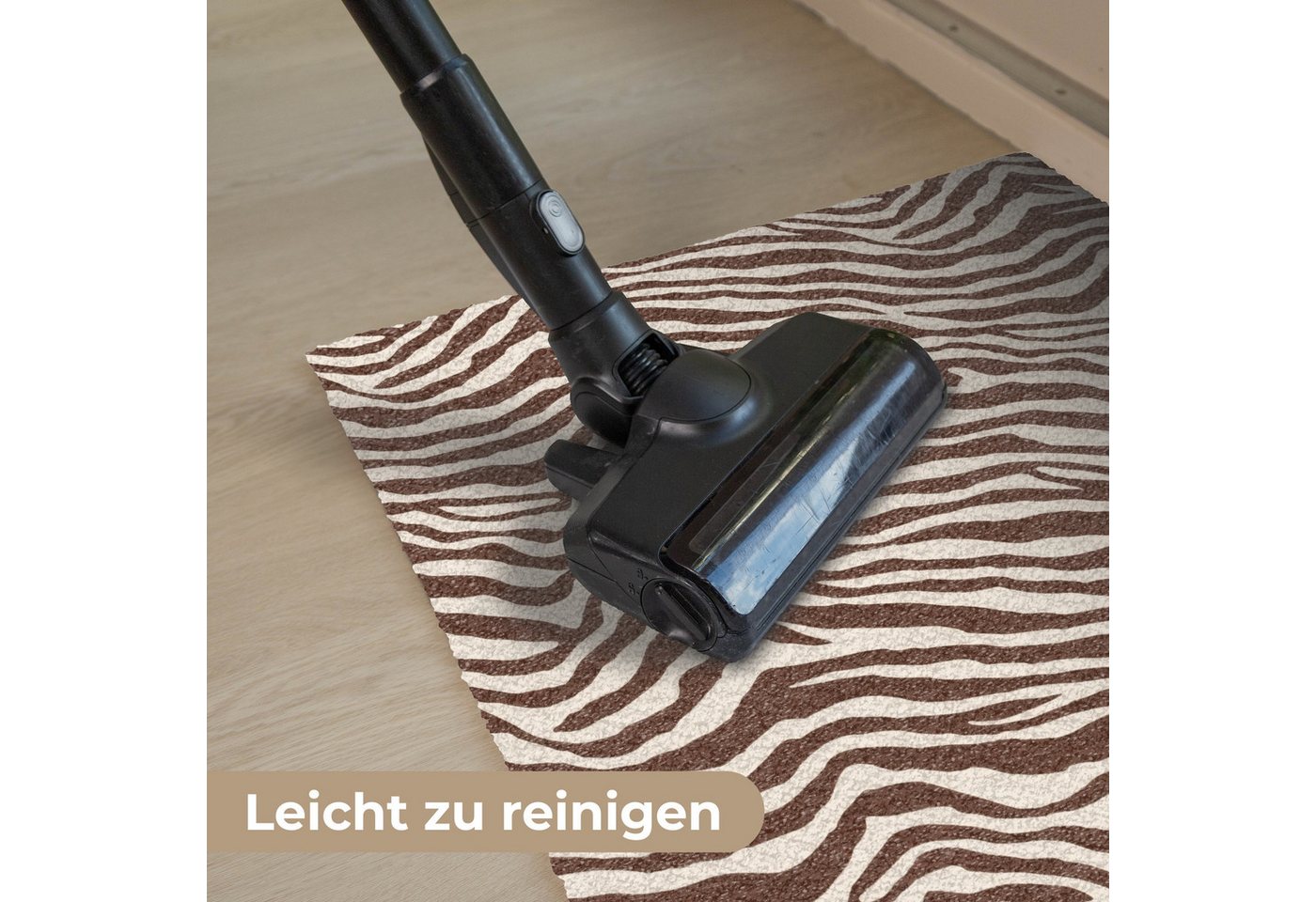 MuchoWow Fußmatte Zebra - Muster - Schwarz - Weiß, Rechteckig, innen Schmutzfangmatte, Tür, Schmutzfänger Flur, Teppich 60x40 cm Bild 4