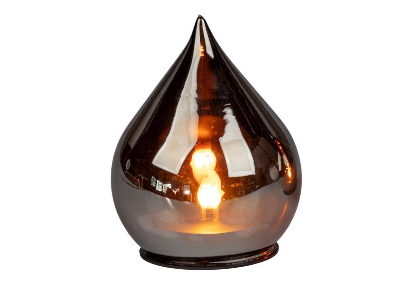 Kremers Schatzkiste LED Dekolicht LED Deko Tropfen 13 cm Farbglas mit Timer 6h/18h Ambientbeleuchtung, LED fest integriert Bild 3