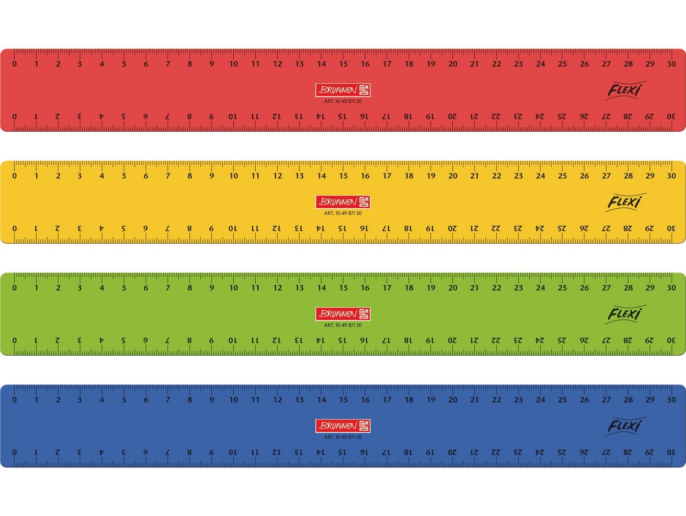 Baier Kindersitz Lineal Flexi-Lineal 30 cm für Schule und Büro