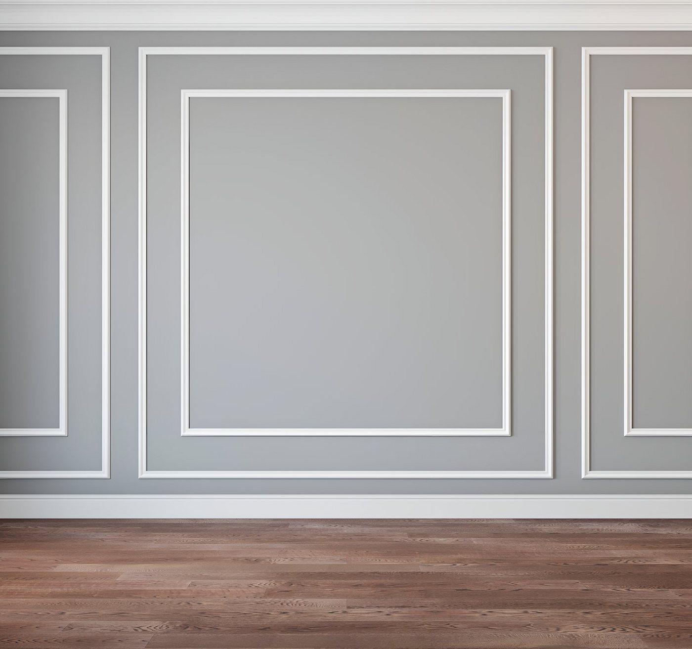 marbet design Zierleiste, 10 Meter / 5 Leisten, Wandvertäfelung Styropor weiß - Segmentierte Wanddekoration XPS Stuck Dekor Kunststoff - Eckleiste Wandvertäfelung Wandprofil Flachprofile stilvolle Akzente (E-19 40x21 mm, 10 Meter) Bild 2