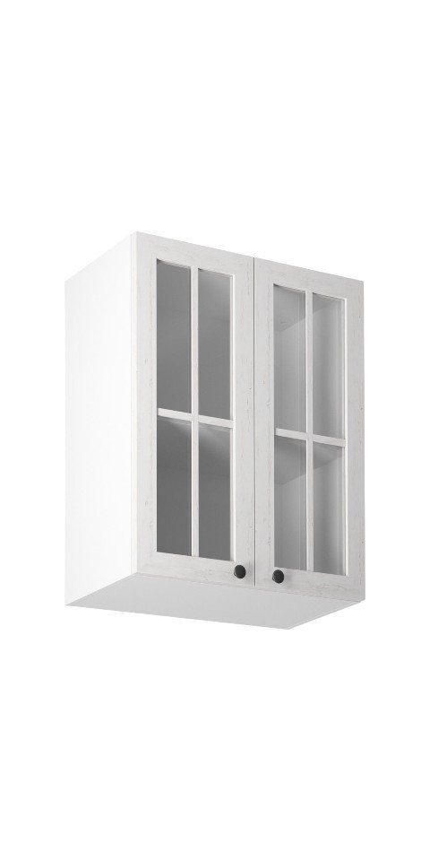 ROYAL24_MARKT Glashängeschrank - Moderne Glasregale für Ihre Wand (Glashängeschrank, 1-St., Provence G60S) Top Qualität - Modernes Design - Feinste Materialien. Bild 4