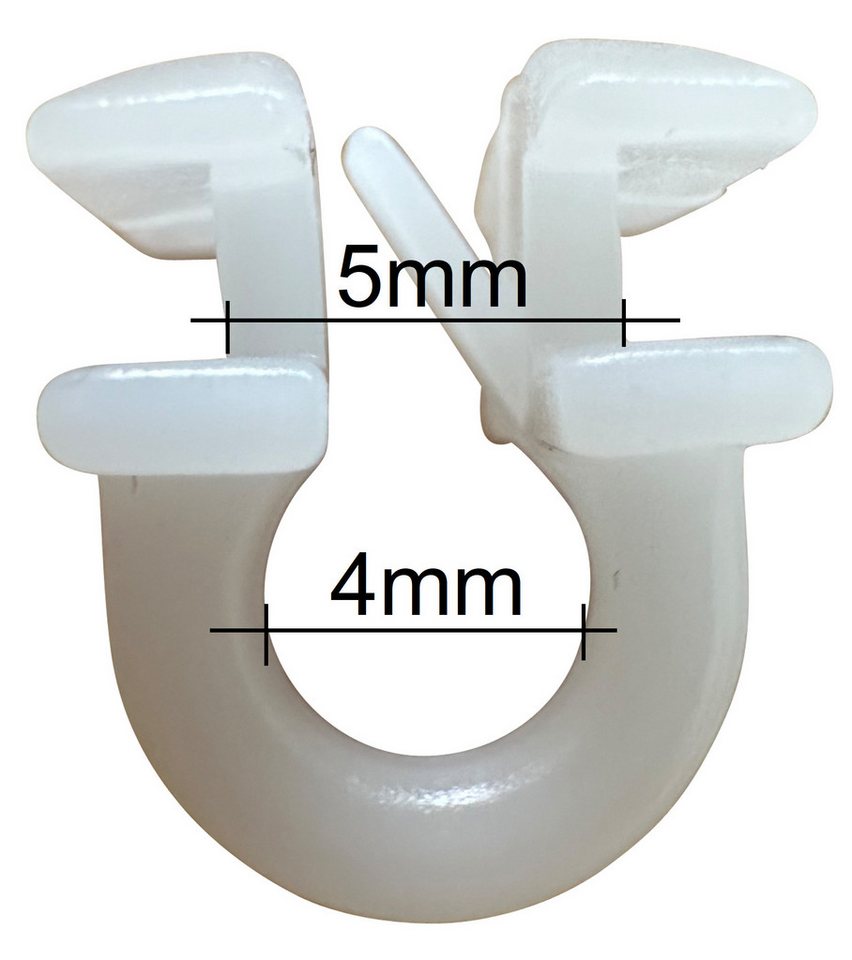 rewagi Gardinengleiter 100 Universal-Gleiter GON für Alu Gardinenschienen - Laufnut 6mm, Gardinenschiene, Gardinenleiste, Gardinen, Vorhänge, (100-St) Bild 2