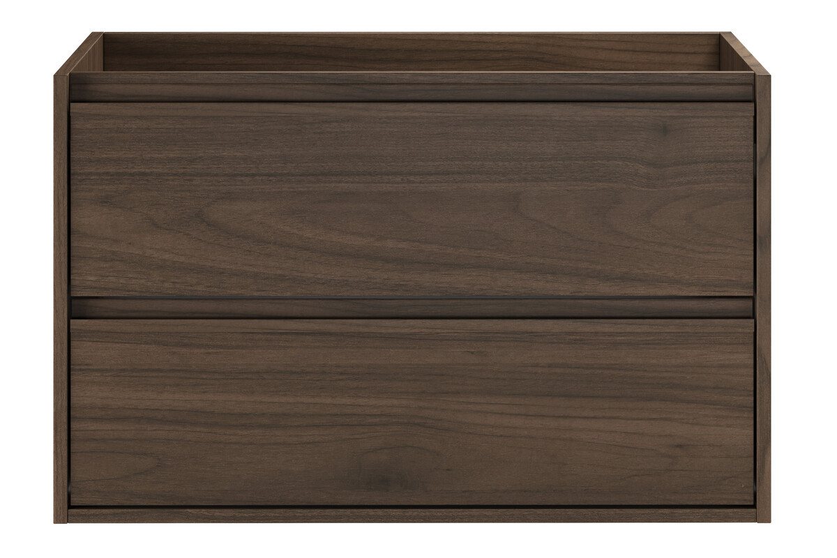 einfachgutemoebel Waschtisch-Set Waschplatz VANDA VILLA 80cm Schubfach, ohne Oberplatte, walnuss, (Badmöbel Set, 1-St., Waschtisch Unterschrank) Bild 3