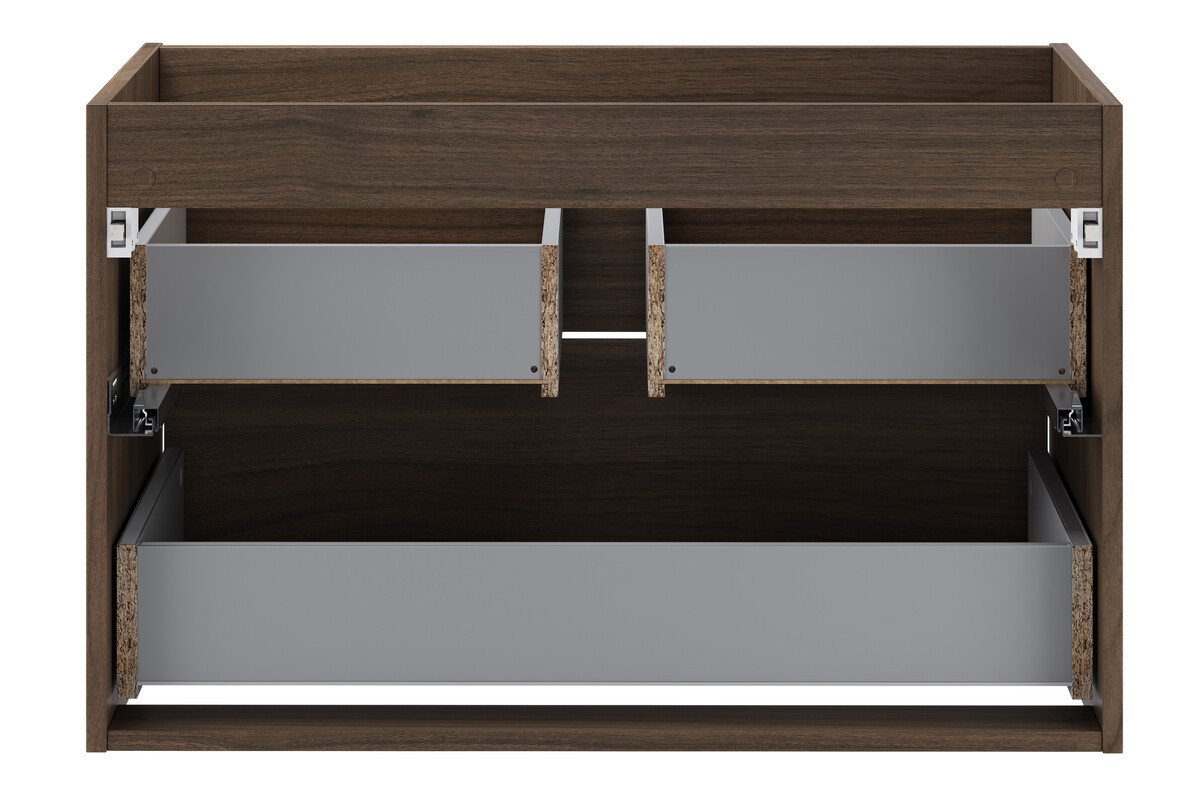 einfachgutemoebel Waschtisch-Set Waschplatz VANDA VILLA 80cm Schubfach, ohne Oberplatte, walnuss, (Badmöbel Set, 1-St., Waschtisch Unterschrank) Bild 5