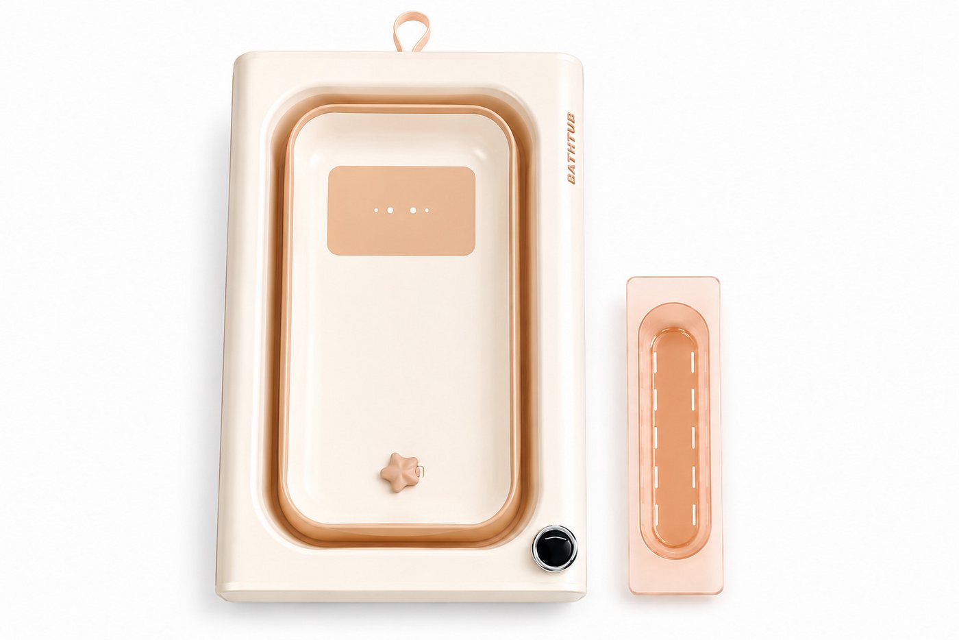 Boncuks Home Babybadewanne Babybadewanne faltbar mit Thermometer und Ablauf Bild 3