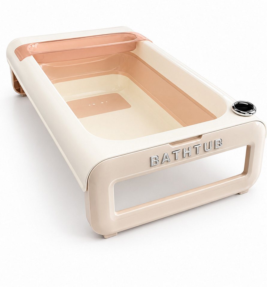 Boncuks Home Babybadewanne Babybadewanne faltbar mit Thermometer und Ablauf Bild 4