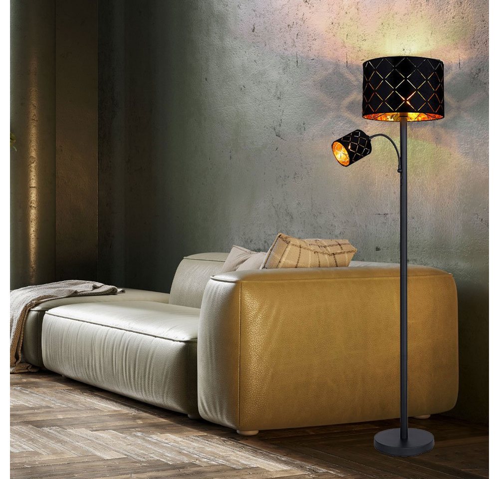GLOBO LIGHTING Stehlampe, Leuchtmittel nicht inklusive, Stehleuchte mit Leselampe Stehlampe Wohnzimmer Stehleuchte Leseleuchte Bild 2