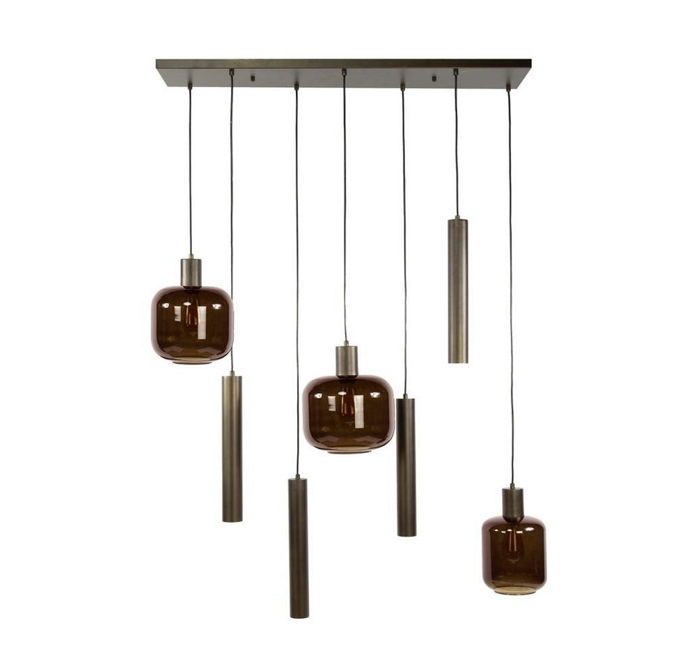 famlights Pendelleuchte Pendelleuchte Fips in Braun E27 7-flammig Bild 4