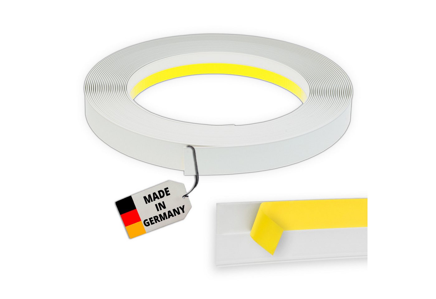 Nobily Fensterleiste PVC-Flachleiste, 60mm ohne Lippe,selbstklebend,Zierleisten zur Montage, selbstklebend, Kunststoff, Farbe: Weiß Bild 4