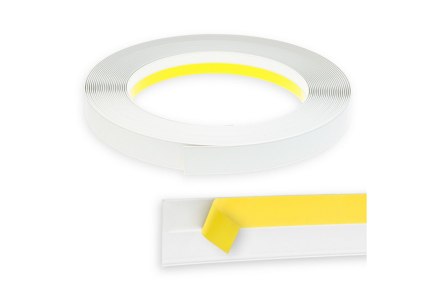 Nobily Fensterleiste PVC-Flachleiste, 60mm ohne Lippe,selbstklebend,Zierleisten zur Montage, selbstklebend, Kunststoff, Farbe: Weiß Bild 5