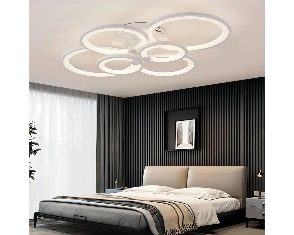 Riserva LED Deckenleuchte LED Deckenleuchte Weiß 76W Stufenlos Dimmbar mit Fernbedienung Bild 3