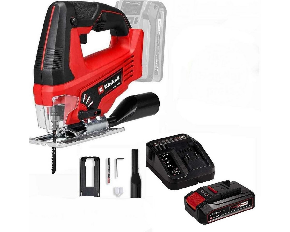 Einhell Akku-Pendelhubstichsäge Stichsäge TC-JS 18V Li, 1x 2,5 Ah Akku, Ladegerät