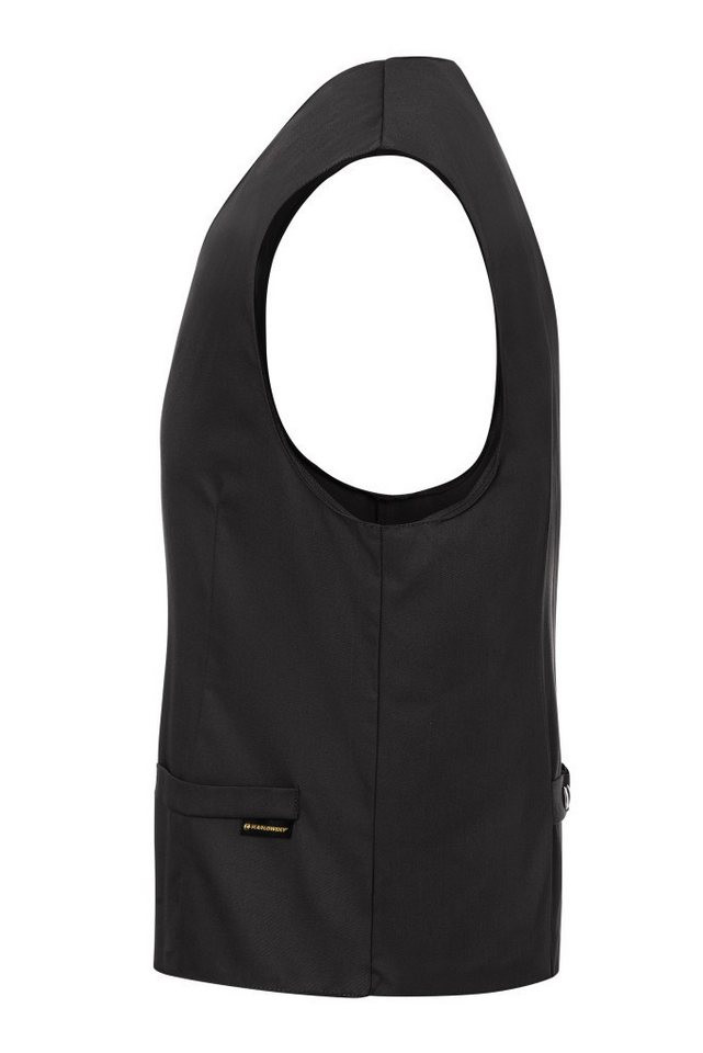 Karlowsky Fashion Arbeitsweste KARLOWSKY Herren Serviceweste KAI V-Neck Modern-Fit Schwarz Bild 2