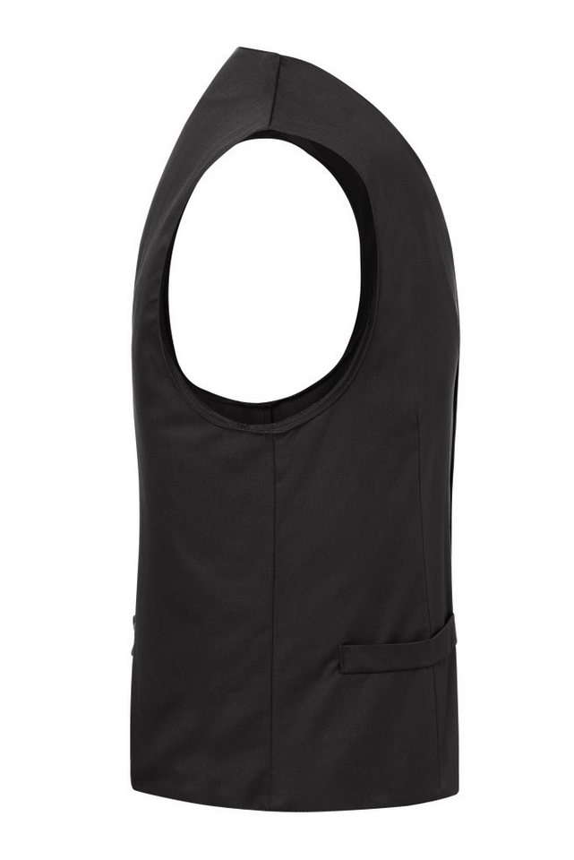 Karlowsky Fashion Arbeitsweste KARLOWSKY Herren Serviceweste KAI V-Neck Modern-Fit Schwarz Bild 5