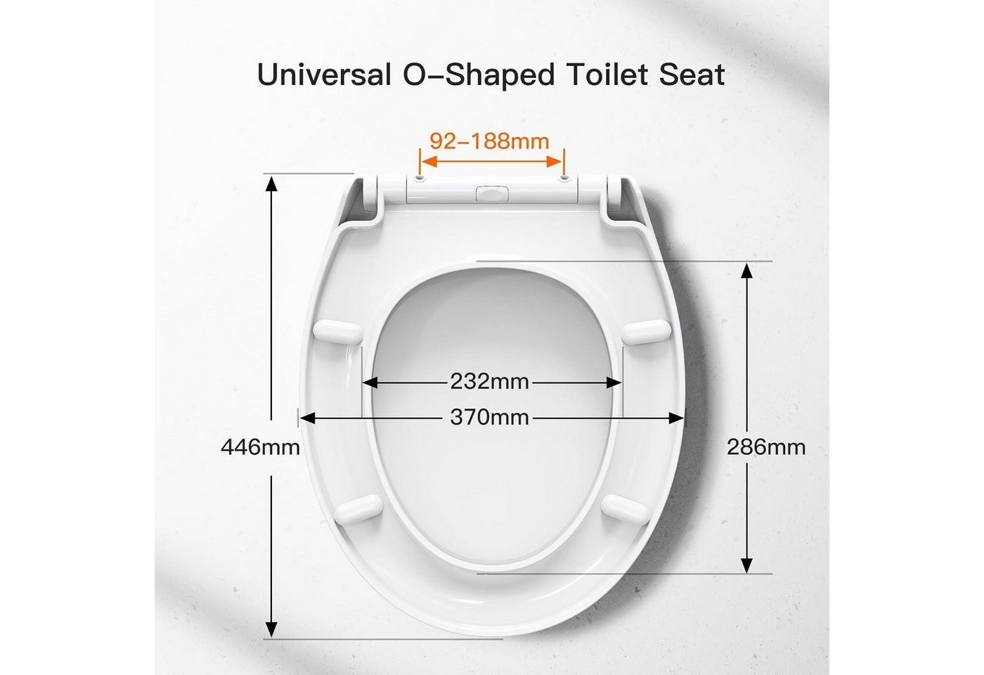 LuxusKollektion WC-Sitz Toilettendeckel WC Sitz mit Absenkautomatik Quick-Release Funktion Bild 3