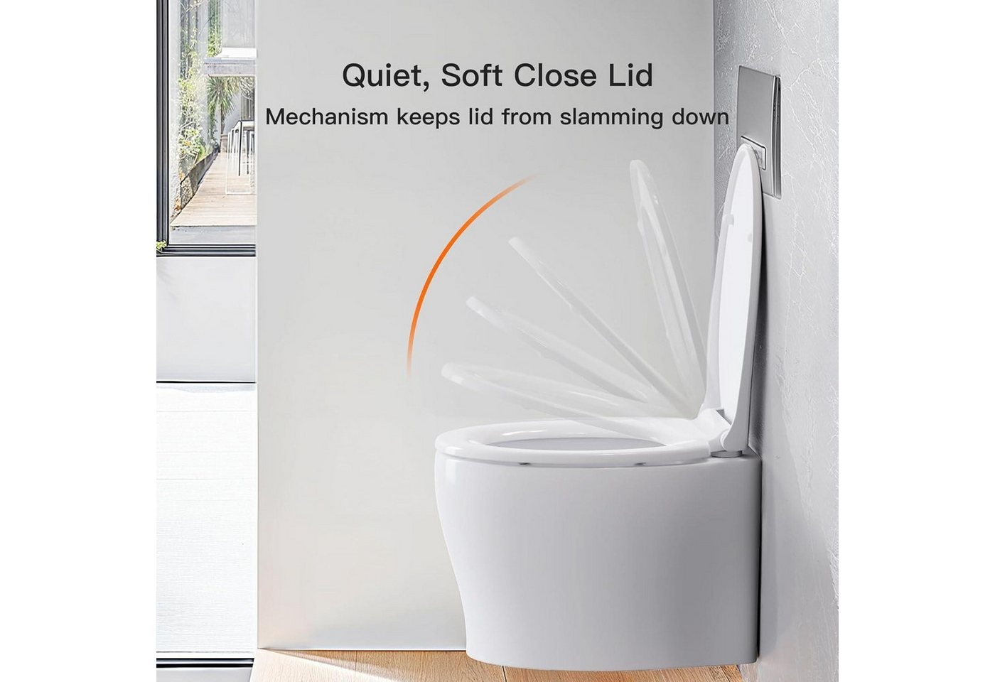 LuxusKollektion WC-Sitz Toilettendeckel WC Sitz mit Absenkautomatik Quick-Release Funktion Bild 4