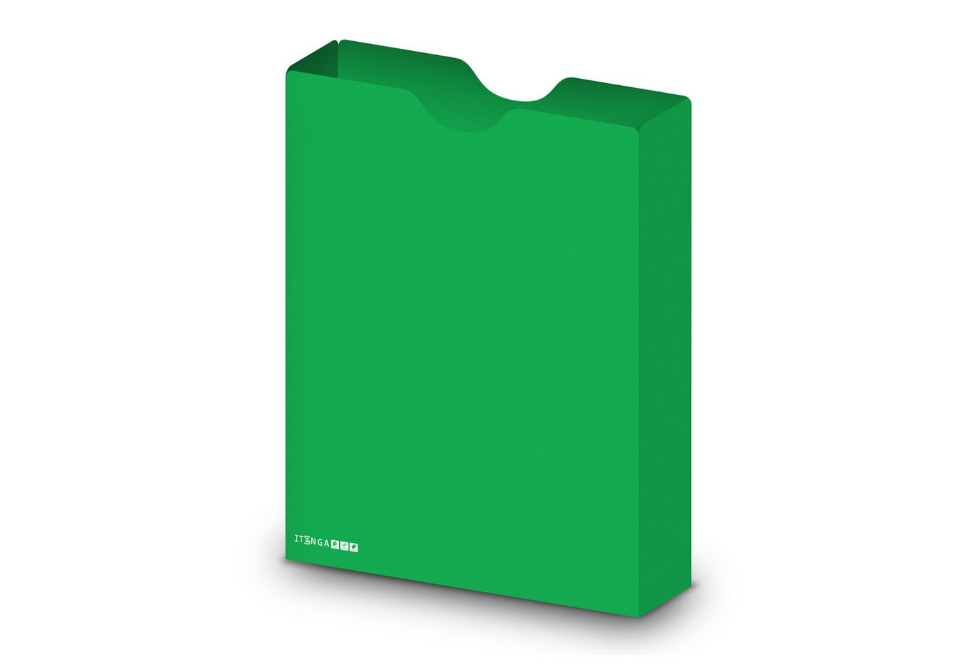 itenga Organisationsmappe itenga Heftbox DIN A4 Hochformat aus PP grün Bild 3