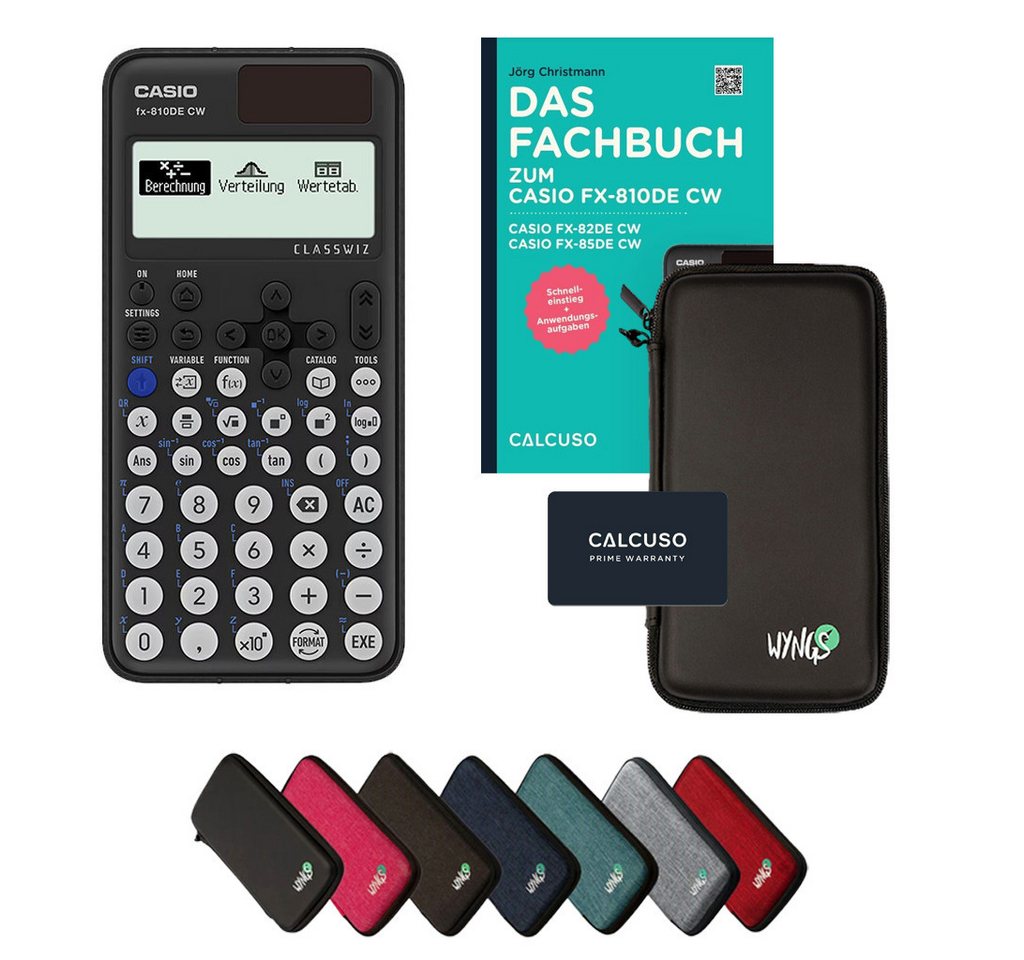CASIO Taschenrechner fx-810DE CW inkl. Schutztasche Schwarz & Fachbuch (96 Seiten, DIN A5) Bild 4