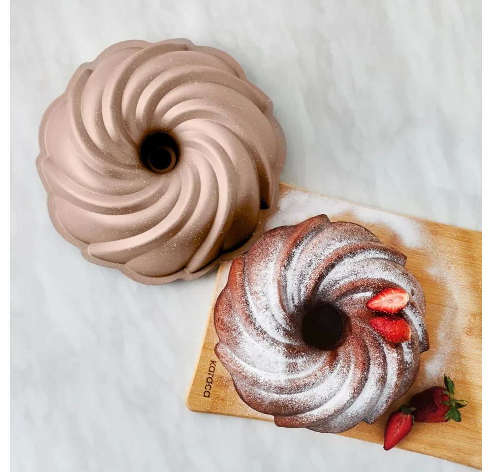 Karaca Herzkuchenform Karaca Pare Metallische Pulver-Gusskuchenform Bild 2