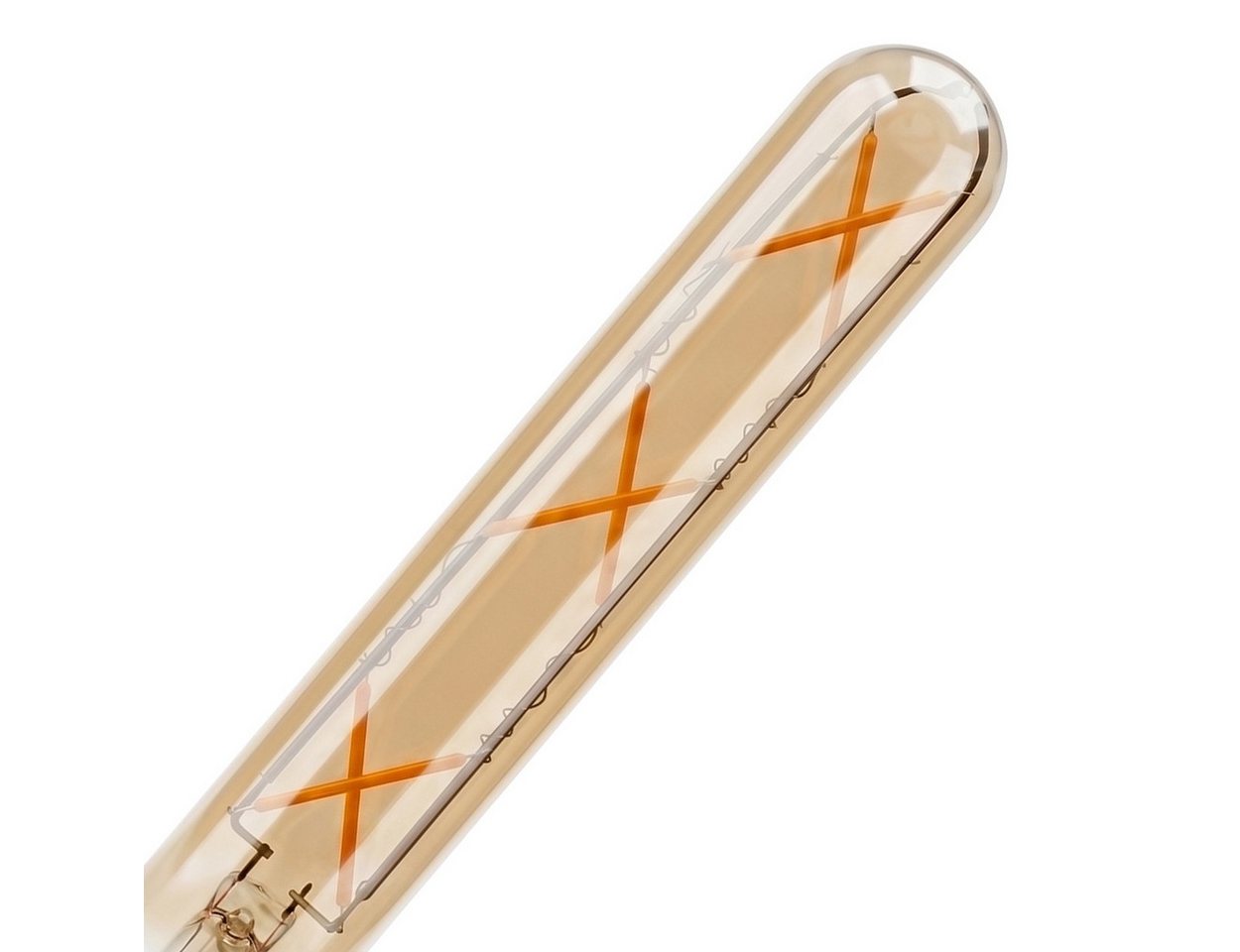 hofstein LED-Leuchtmittel 2er Set Glühbirne Extra Warmweiß dimmbar 5 Watt, 2200 Kelvin, 450 Lumen, Röhre Vintage, Filament, Amber Bild 4