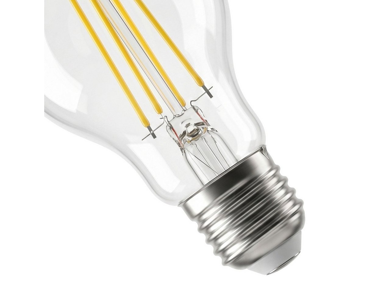 hofstein LED-Leuchtmittel 2er Set Glühbirne Warmweiß dimmbar 7 Watt, E27, 2700 Kelvin, 800 Lumen, Klassisch, Filament, Klar Bild 4