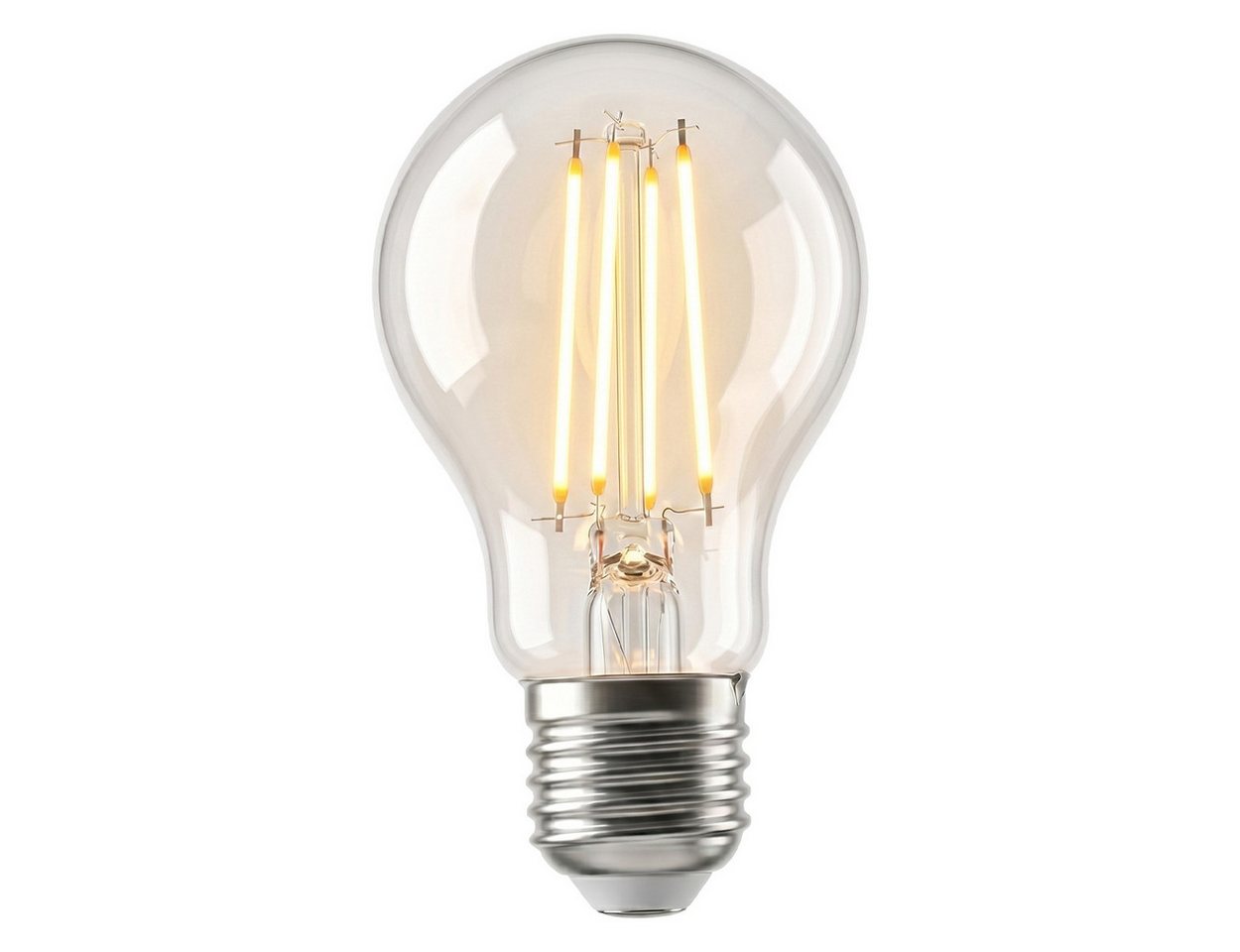 hofstein LED-Leuchtmittel 2er Set Glühbirne Warmweiß dimmbar 7 Watt, E27, 2700 Kelvin, 800 Lumen, Klassisch, Filament, Klar Bild 5
