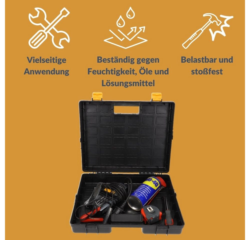 GarPet Werkzeugkoffer Maschinenkoffer leer Kunststoff Werkzeug Koffer Elektrowerkzeuge Box Bild 3