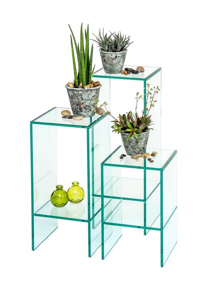 freiraum Blumenständer 7/198-00, in Klarglas, Glas - 25x25cm (HxD)