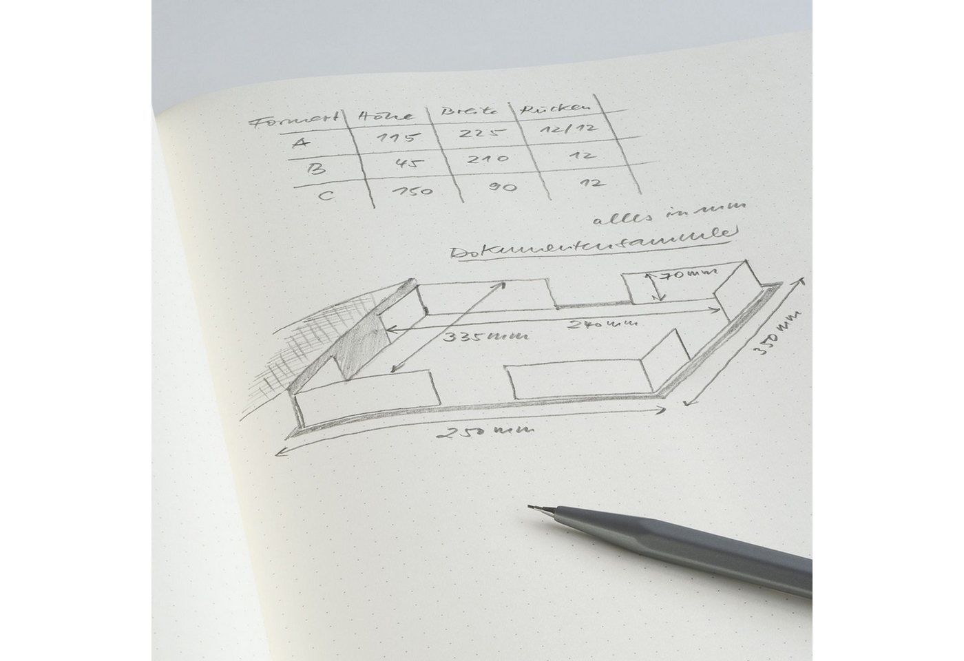 Leuchtturm1917 Notizbuch Medium A5 Hardcover Stone Blue Dotted Bild 5
