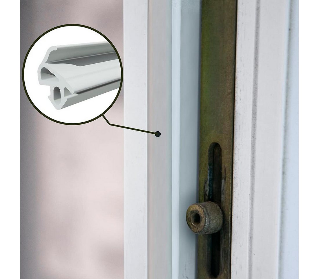 DQ-PP Türdichtband DQ-PP Fensterdichtung, Grau, 10 Meter, PVC Fenster, Gummidichtug, ALUPLAST: S-1559, S-1560 Bild 2