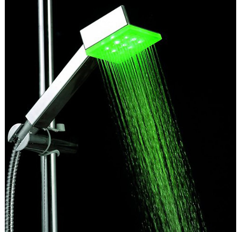 ENERGMiX Handbrause Duschkopf Farbwechsel Duschbrause Brausekopf mit mit Farbwechsel, Regenbrause mit Farbige LED Licht Bild 5