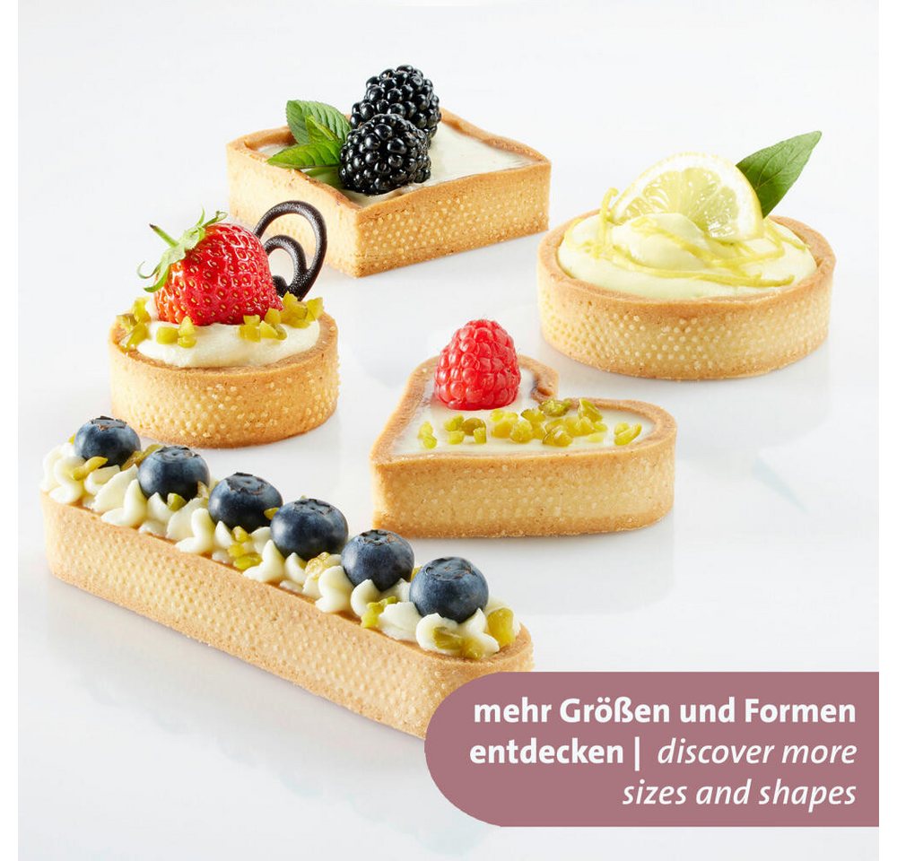 WESTMARK Tarteform Tarte-Rahmen – Perfekte Tarte- und Quicheformen, Ø 20 cm, gleichmäßige Wärmeverteilung, rostfreier Edelstahl, ofenfest Bild 5