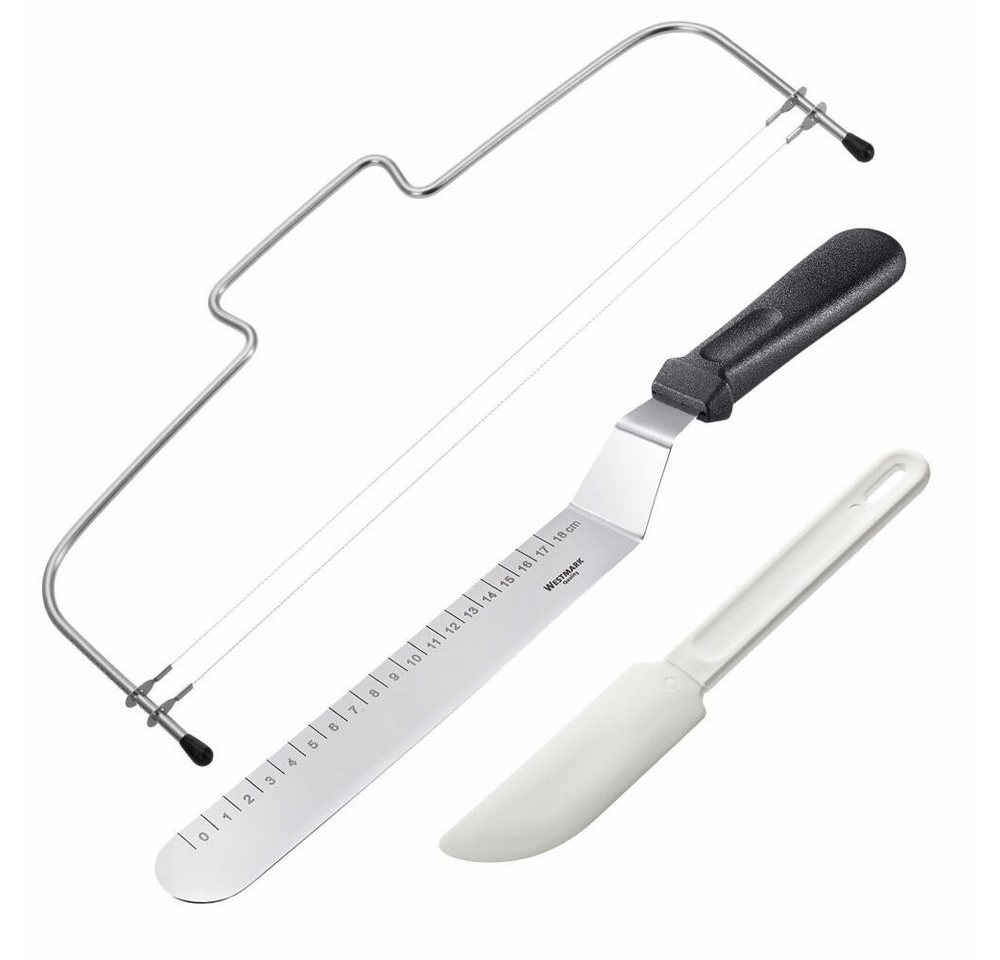 WESTMARK Tortenbodenteiler »Simplex-Duo« + Palette + Schaber im Set 3tlg., Konditoren-Set Bild 2