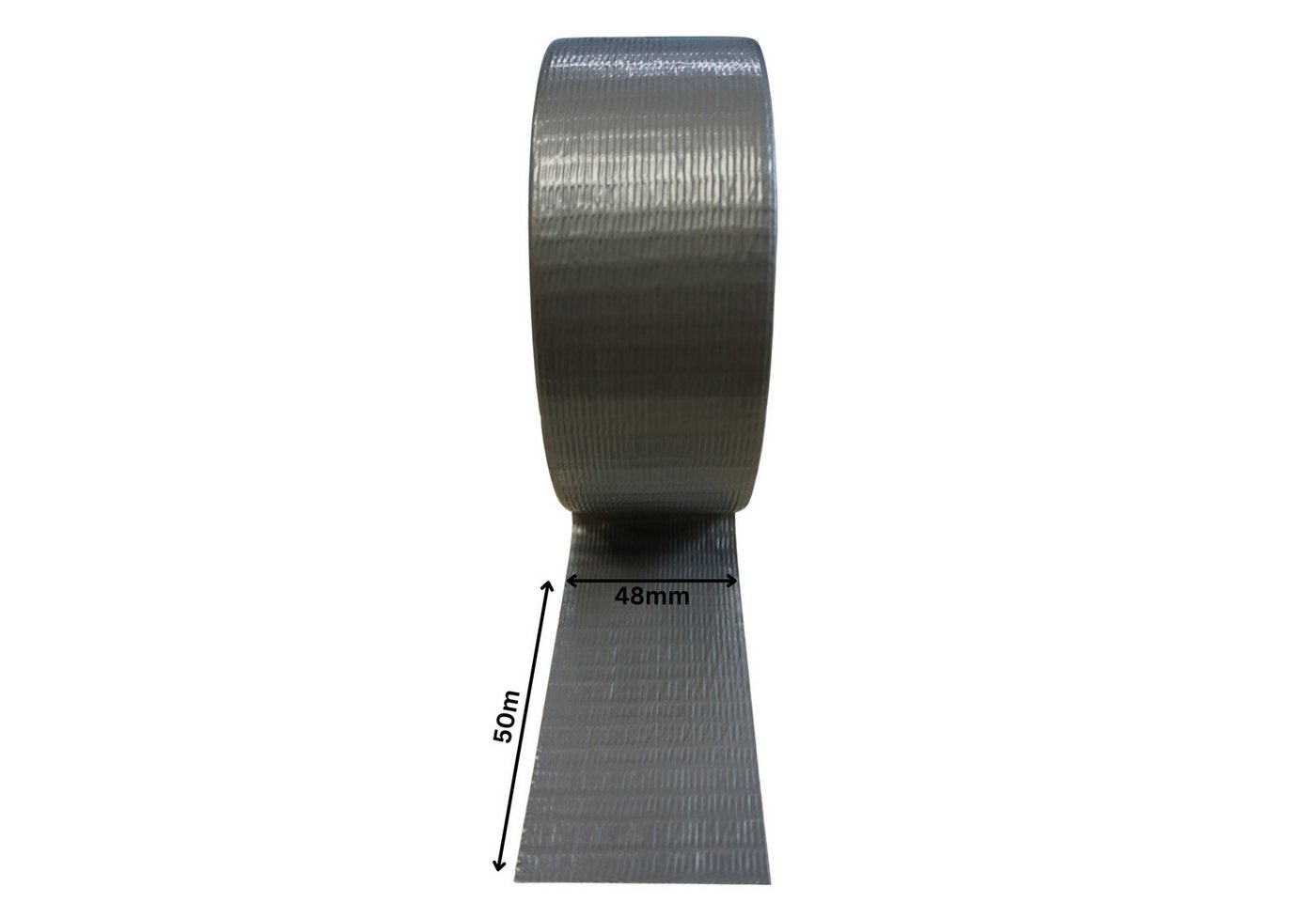 Packen24 GmbH Klebeband Gewebeklebeband SILBER Rollen 48 mm x 50 m (1-St)