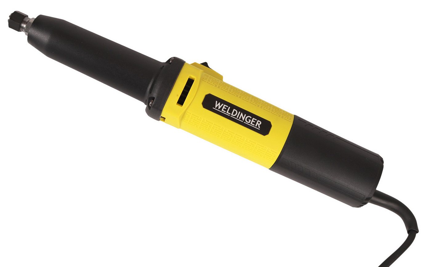 WELDINGER Geradschleifer Geradschleifer GS 650el 650 W Aufnahme 3/6/8 mm 10er-Set Schleifstifte, max. 28000 U/min, (18 tlg), Konstant-Elektronik, Sanftansauf