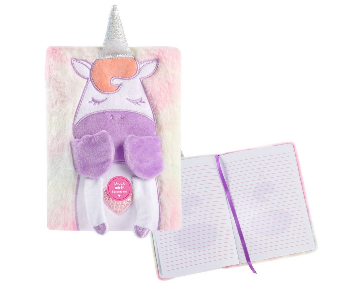 Idena Notizbuch Idena Notizbuch Fluffy Einhorn liniert 80 Blatt 80g/m² DIN A5 Bild 4