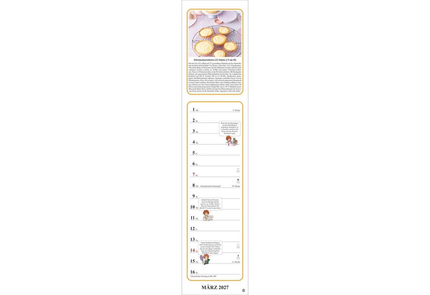 HEYE Wandkalender Tante Clara Küchenkalender 2027 Bild 5