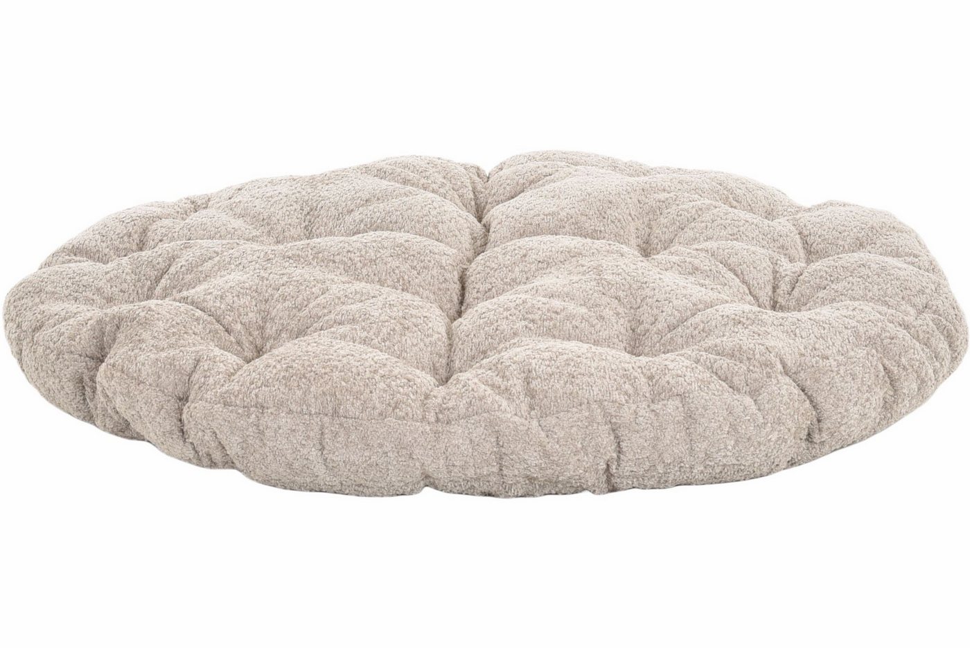 Krines Home Bodenkissen XXL Papasan Kissen Auflage Bodenkissen Kinder rund dick Sitzkissen, Grau-flauschig weich