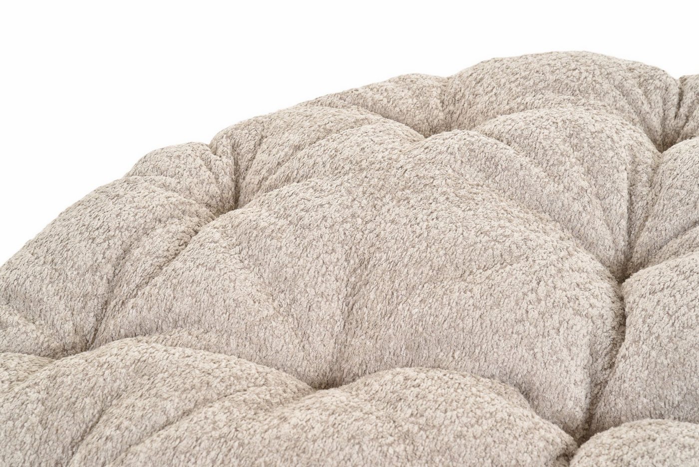 Krines Home Bodenkissen XXL Papasan Kissen Auflage Bodenkissen Kinder rund dick Sitzkissen, Grau-flauschig weich Bild 2