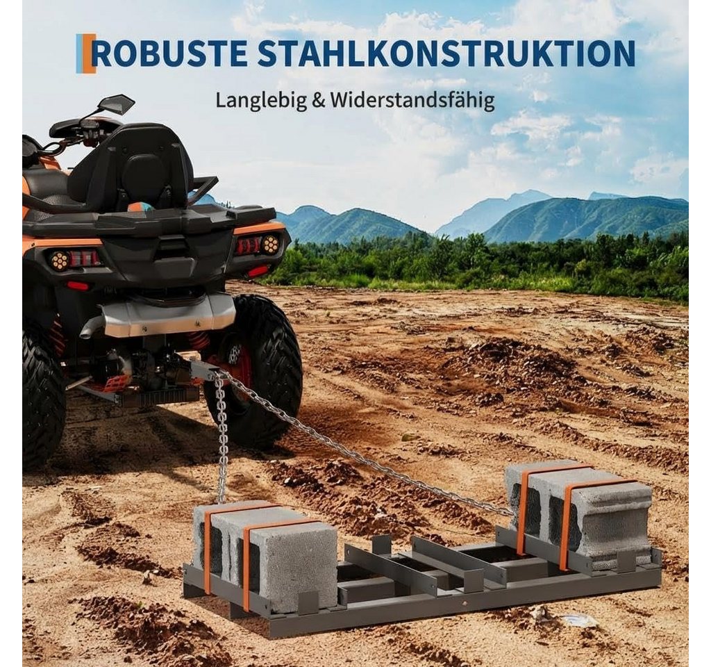 GarveeMore Rasenrechen Schleppegge Für ATV & Traktor – Schwerlast-Straßenharke Bild 4